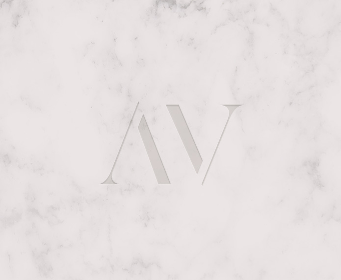 auguste-V-monogramme-debossage Création graphique d'un monogramme de la résidence Auguste V composé des lettres A et V